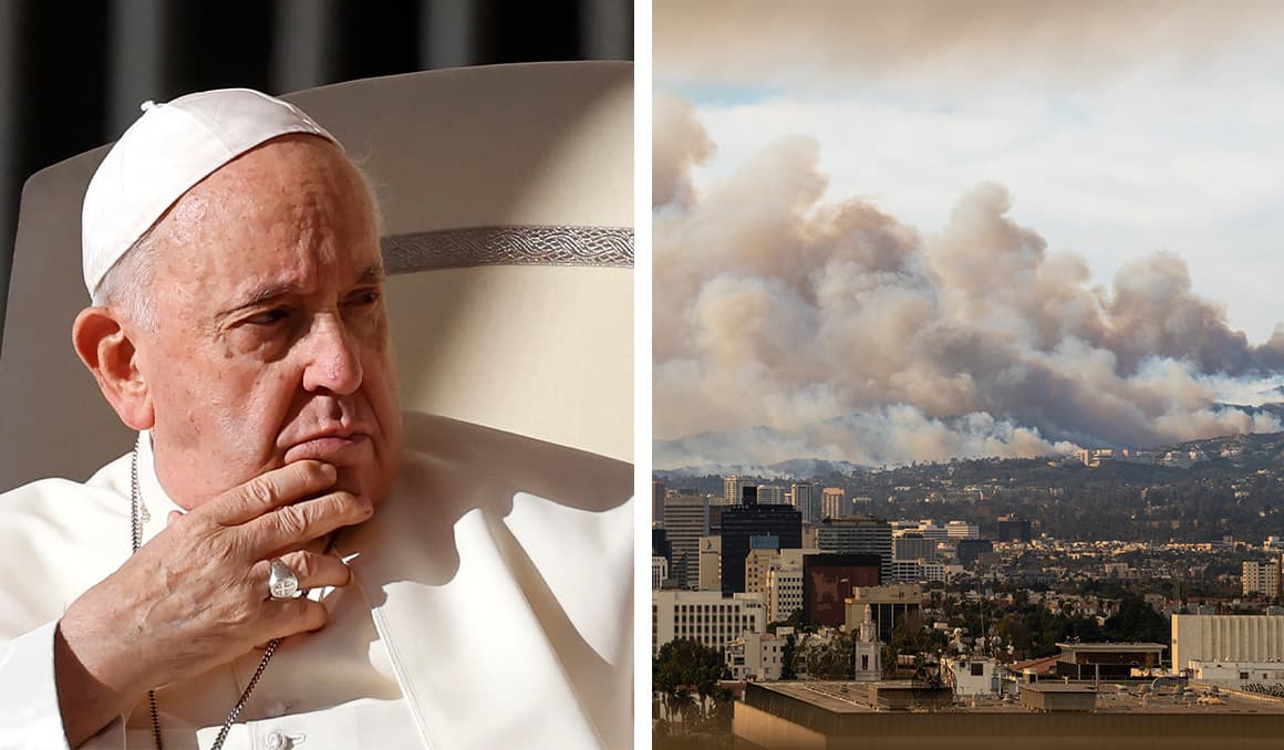 Pope offers prayers for victims of California fires
