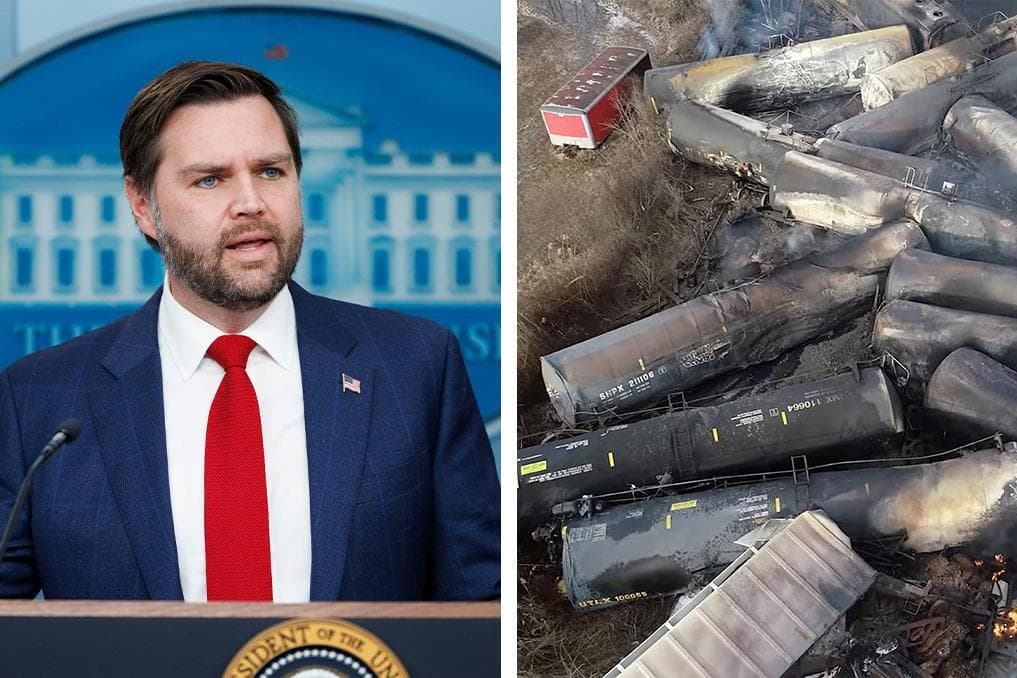 JD Vance announces $10M study into East Palestine train derailment fallout