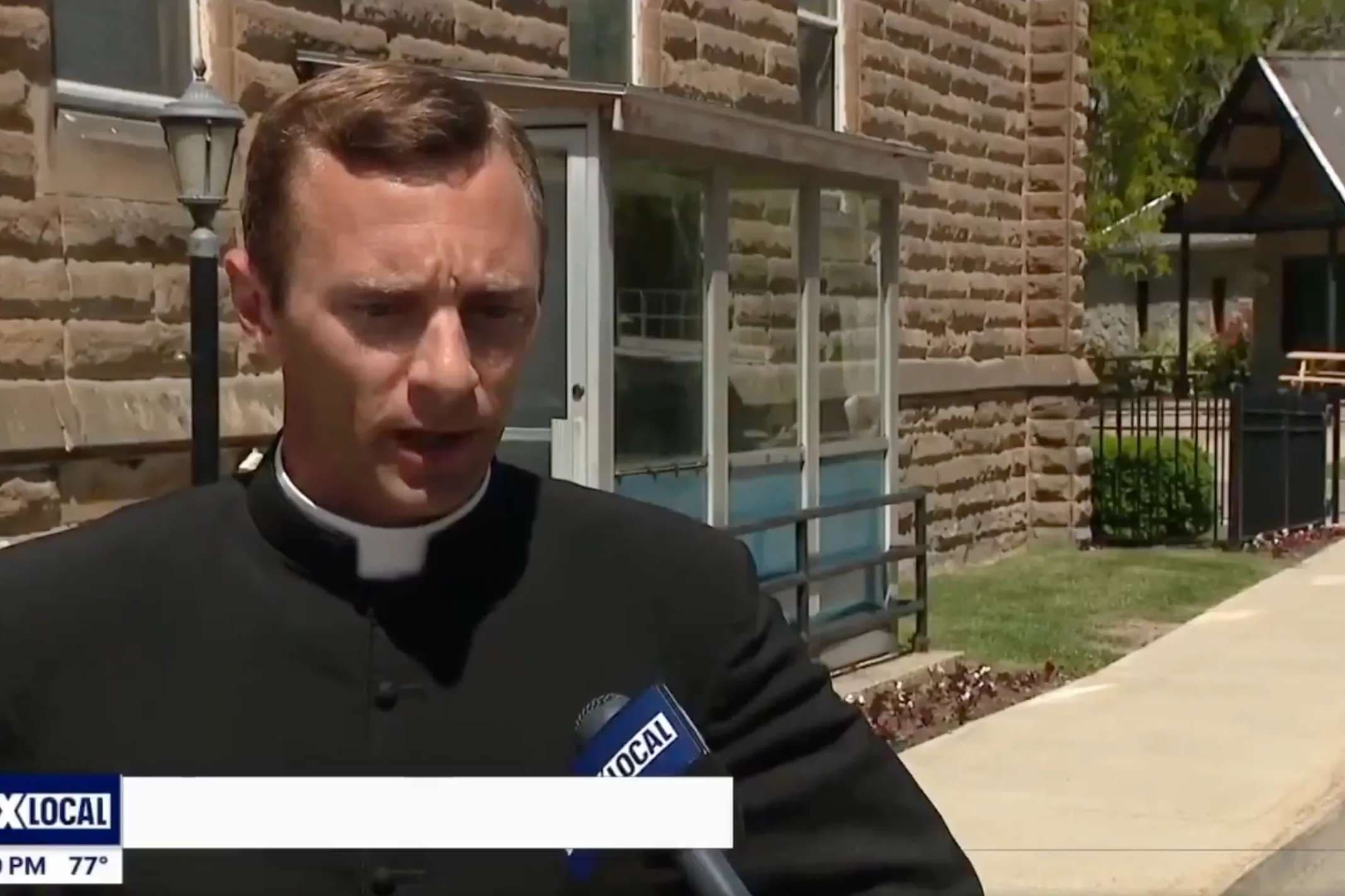 Detroit priest helps detain suspected car thief after crash