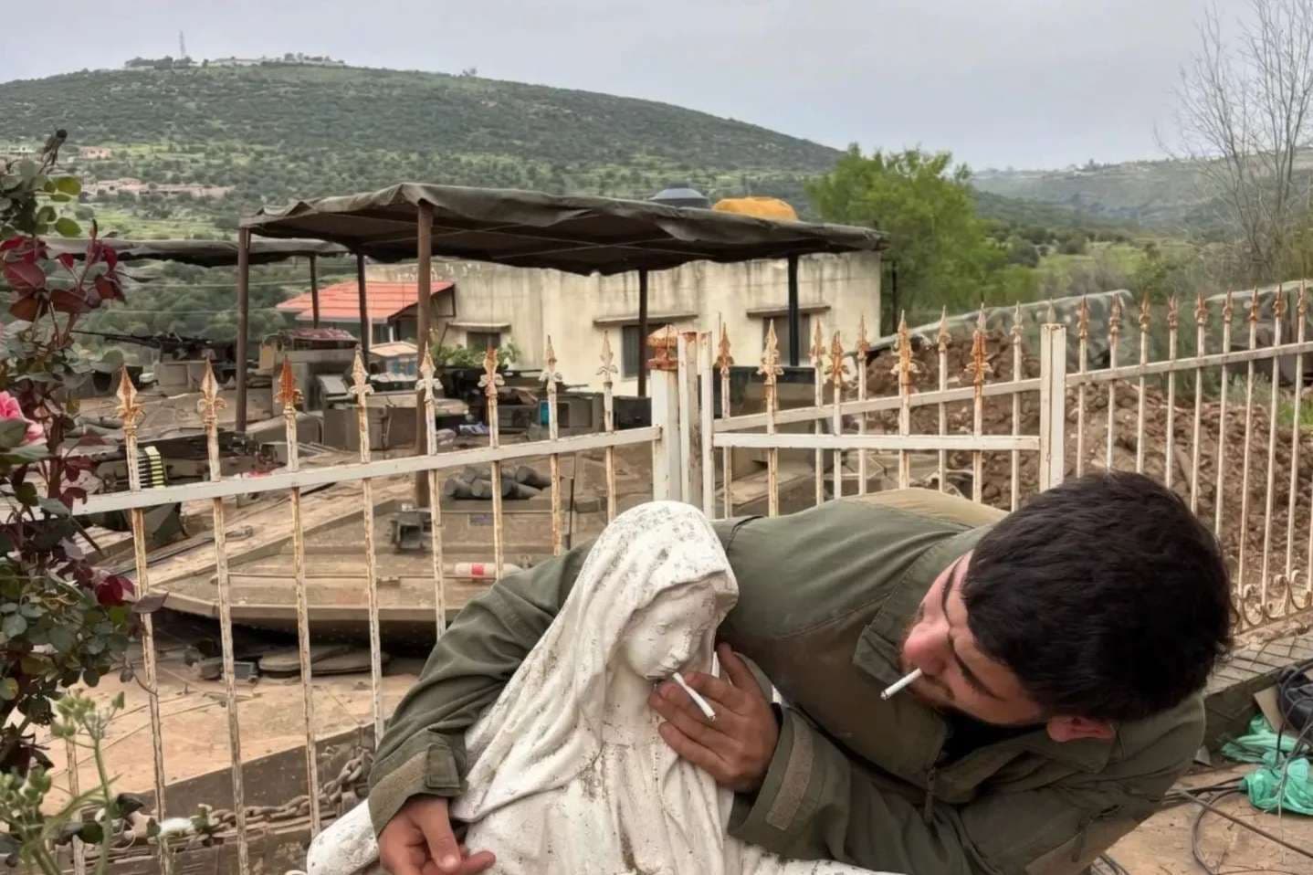 Israeli military jails 2 soldiers over cigarette photo with Virgin Mary statue in Lebanon