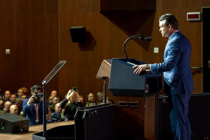 Hegseth vows in military address to end ‘woke military’ practices, restore warrior standards
