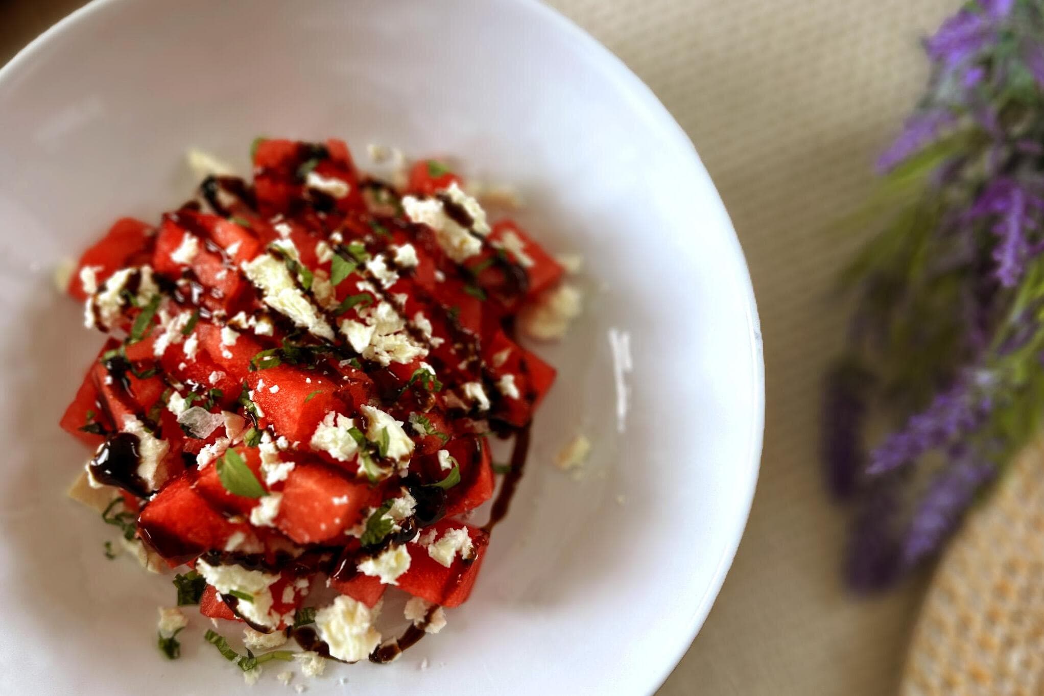 Refresh your summer table with watermelon feta salad