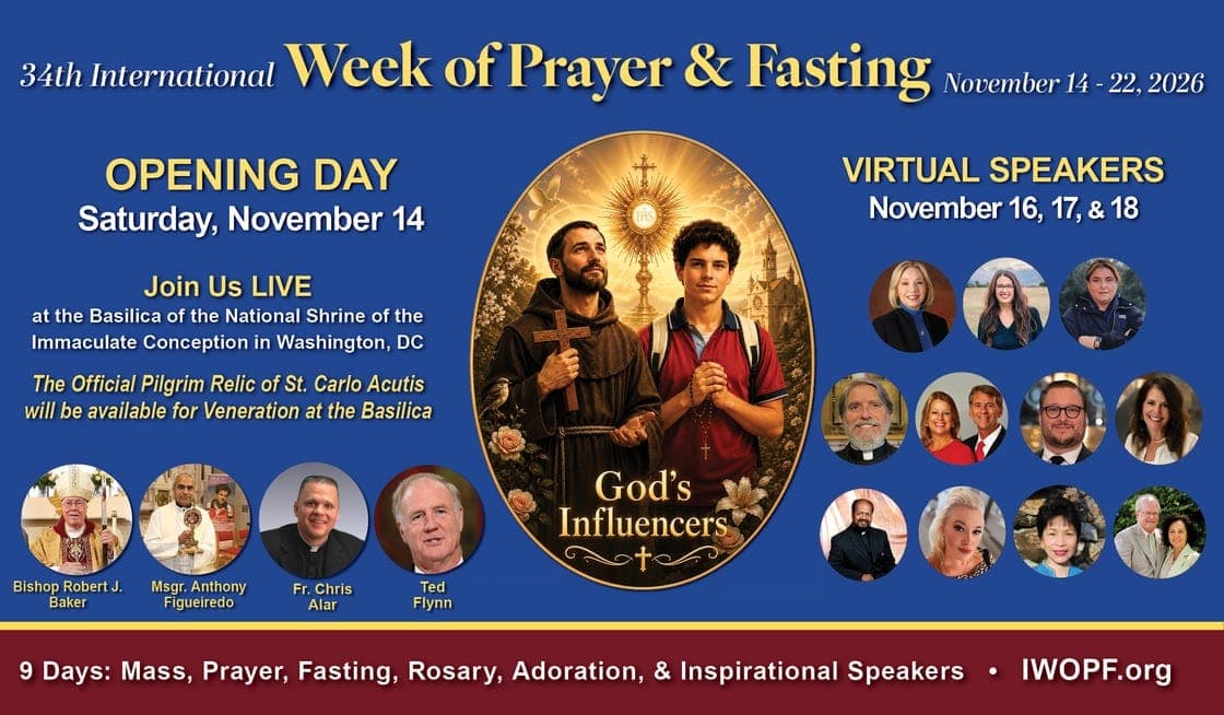 JOIN NOW TO PRAY & FAST FOR OUR WORLD, NOV 14-22!