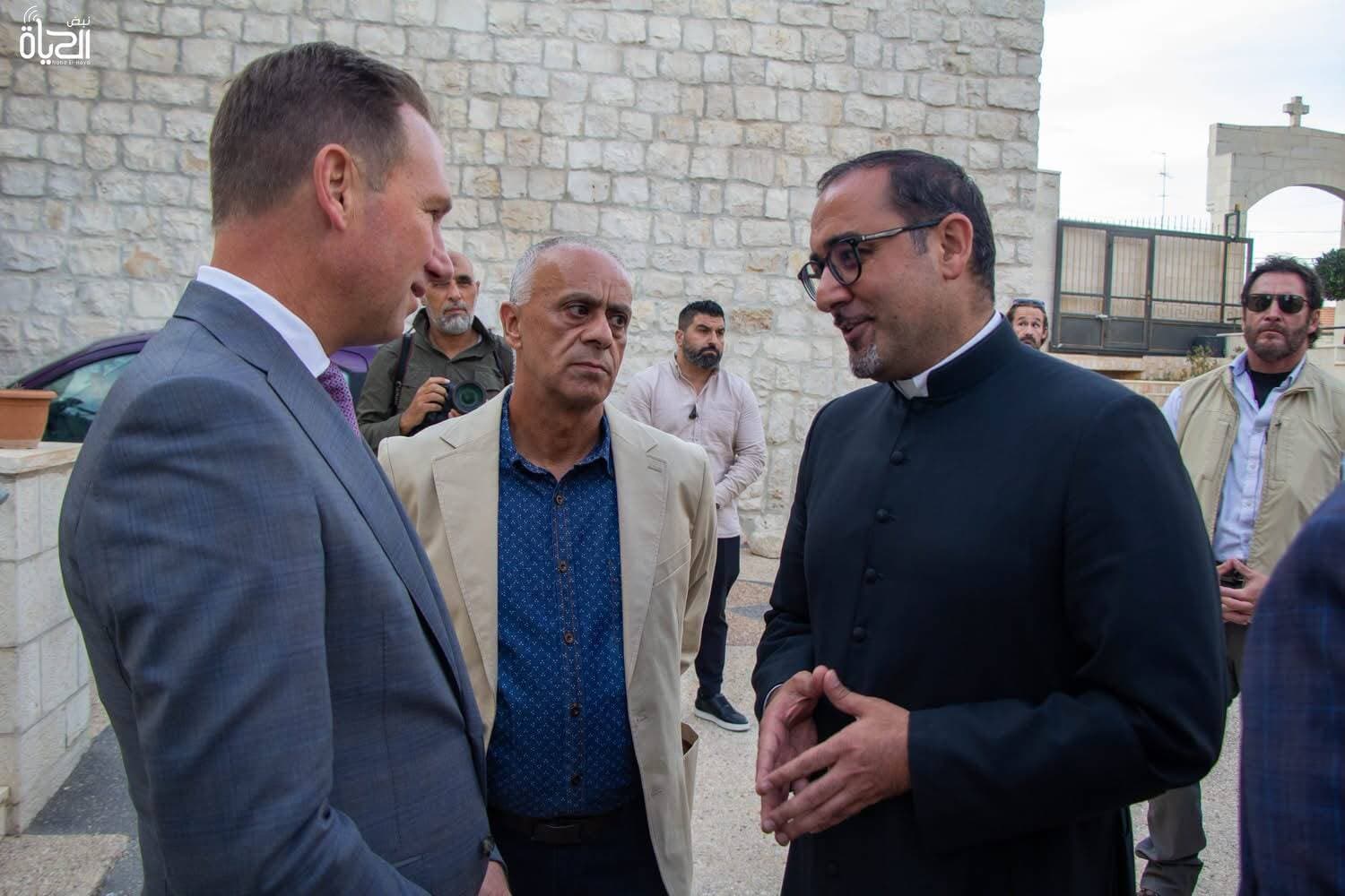 US ambassador to Holy See visits Taybeh day after settler attack on locals, European diplomats