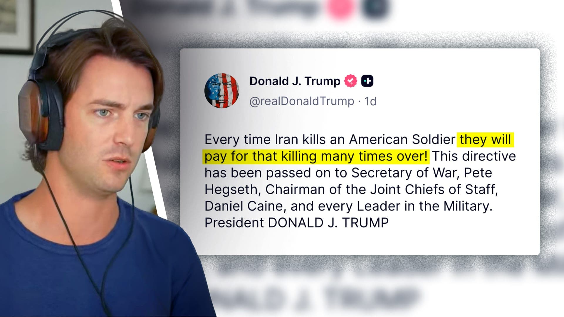 Iran: Trump Vows Revenge for 4 Soldiers KIA, Tom's Backyard Data Center, And Vance x Barron