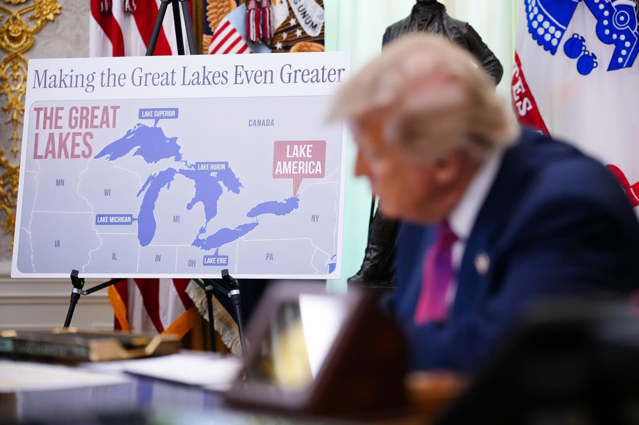 Trump signs executive order to rename Lake Ontario as ‘Lake America’
