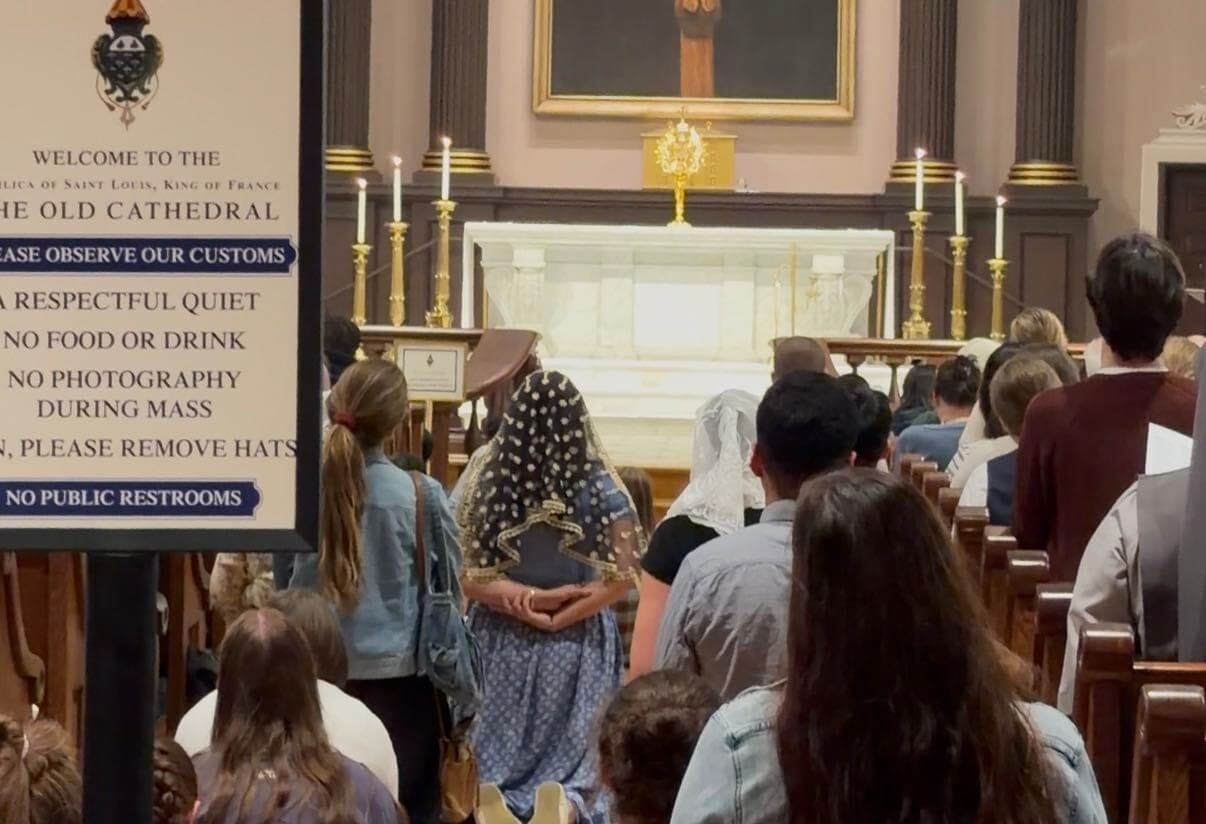 Drawn to their knees: Young adults fill historic basilica for Holy Hour in St. Louis on eve of Sheen’s beatification