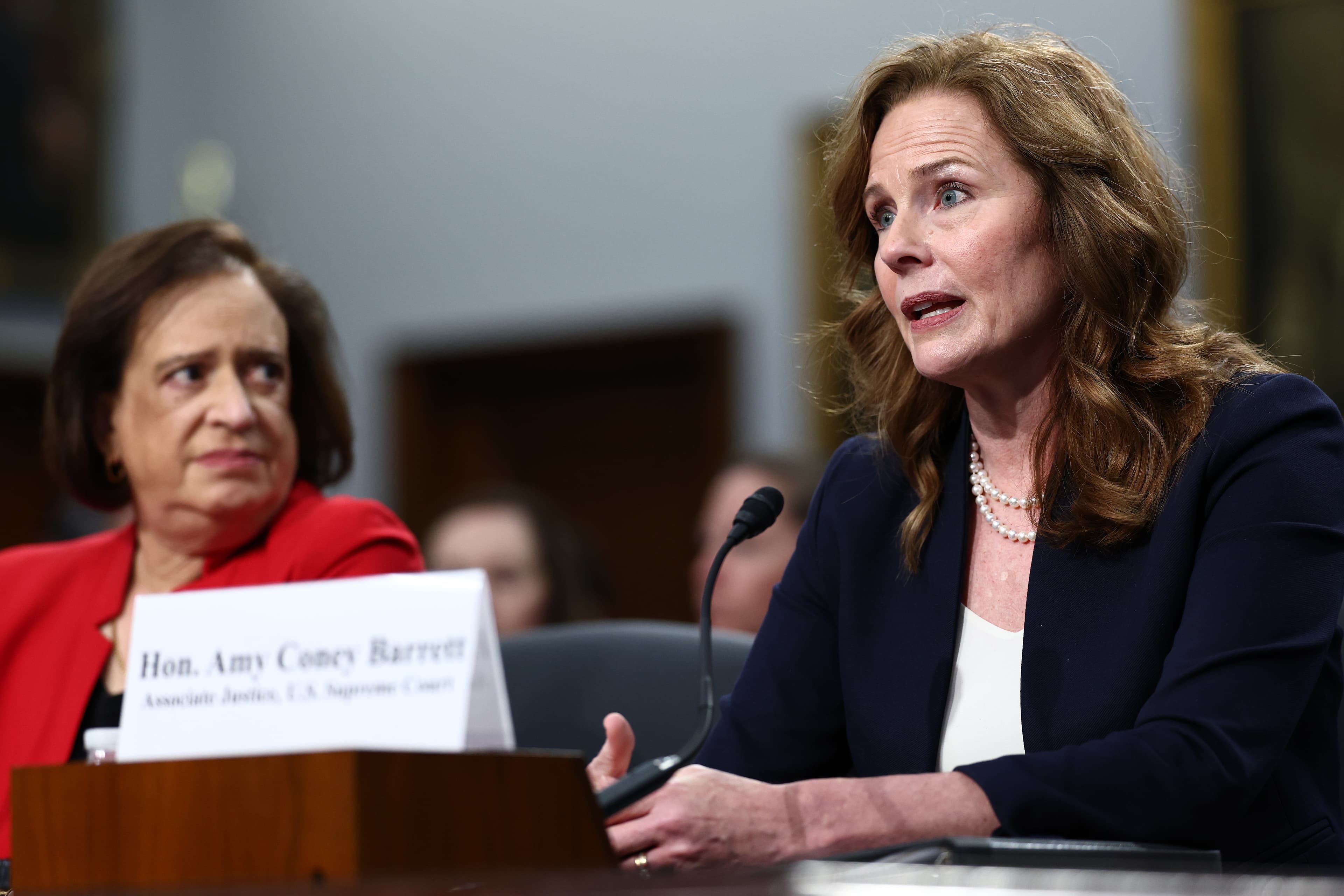 Death threats and bulletproof vests: Justice Amy Coney Barrett gives harrowing look into life of a justice after fall of Roe