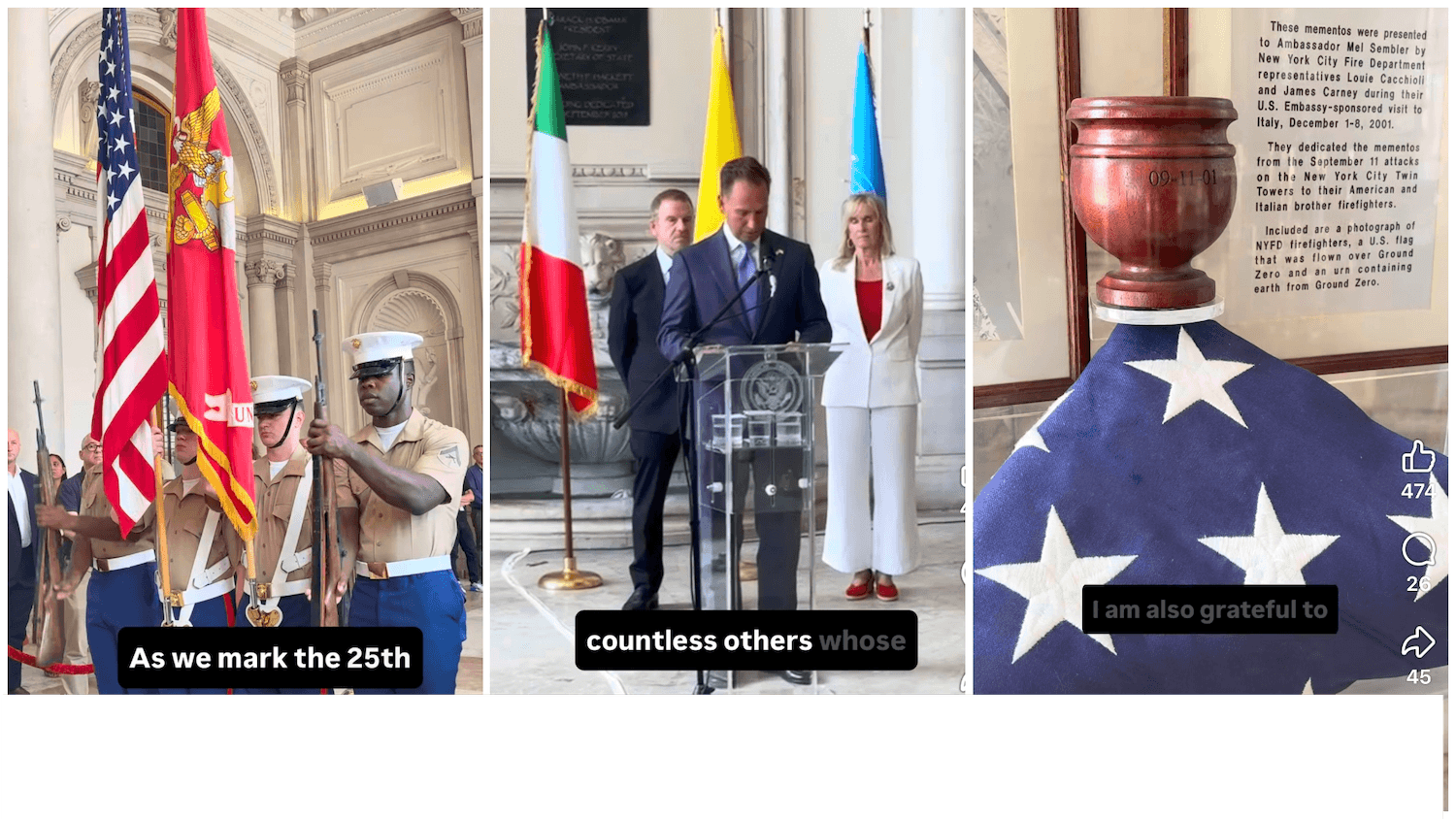 U.S. Embassy to Holy See commemorates 25th anniversary of 9/11
