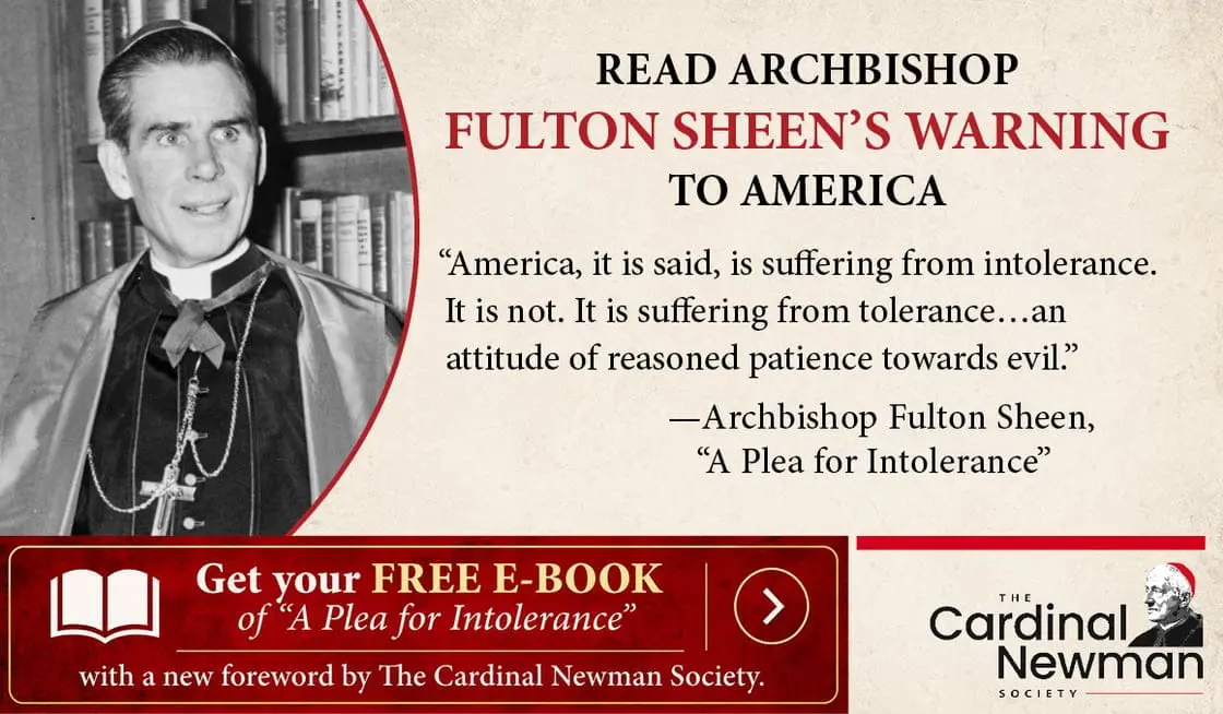 FULTON SHEEN'S WARNING TO AMERICA
