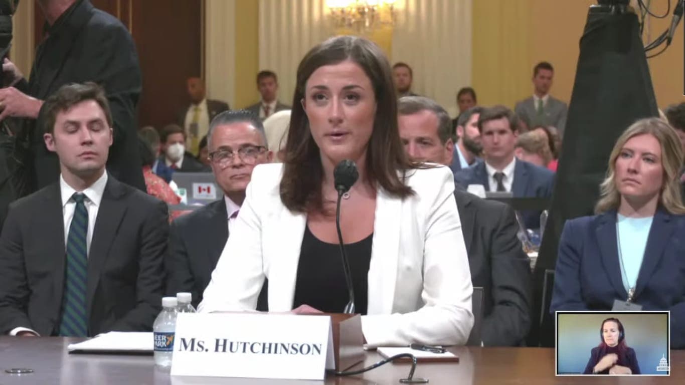DOJ reportedly seeks indictment of Cassidy Hutchinson Over Jan. 6 testimony