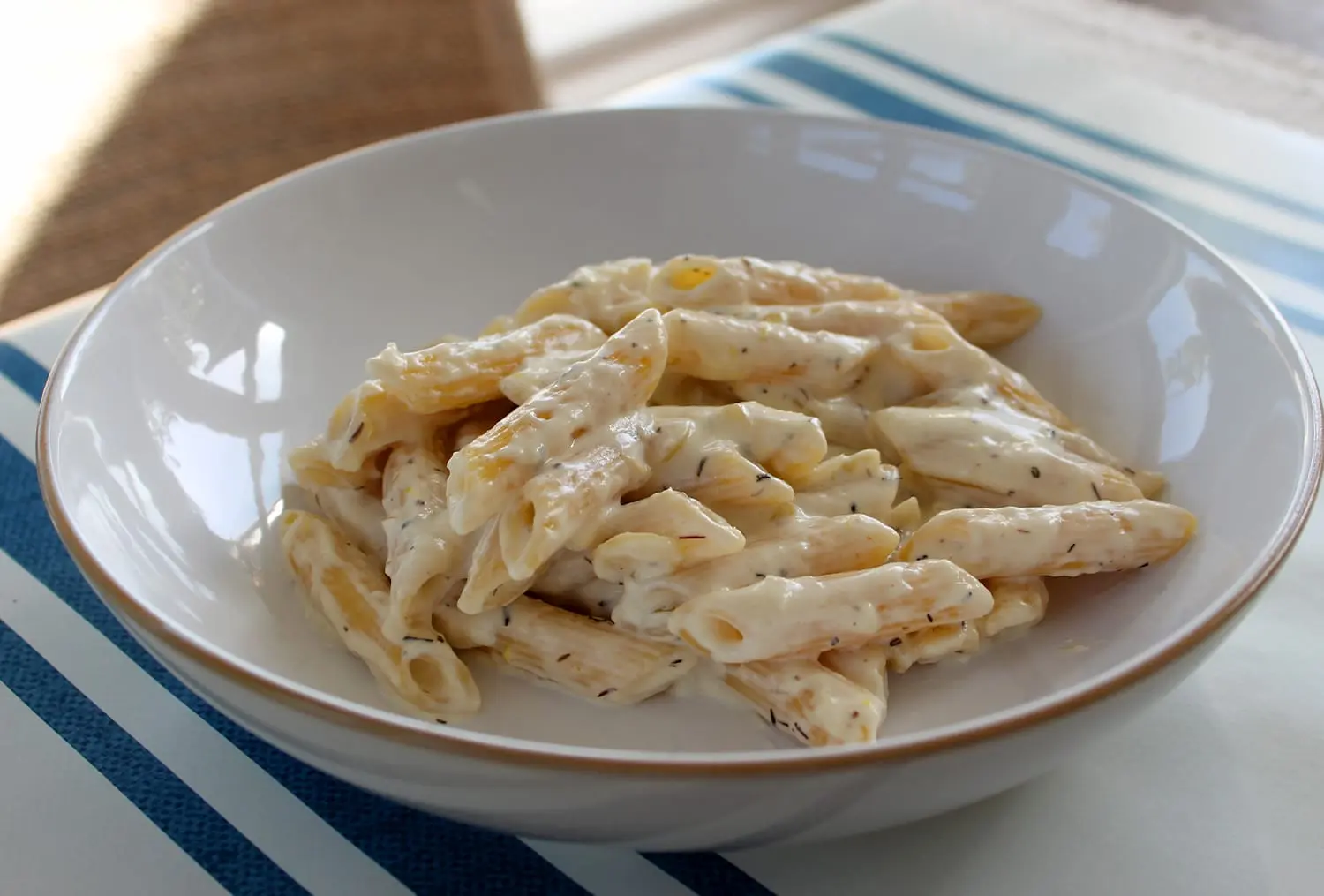 Weeknight decadence — Creamy Goat Cheese Pasta