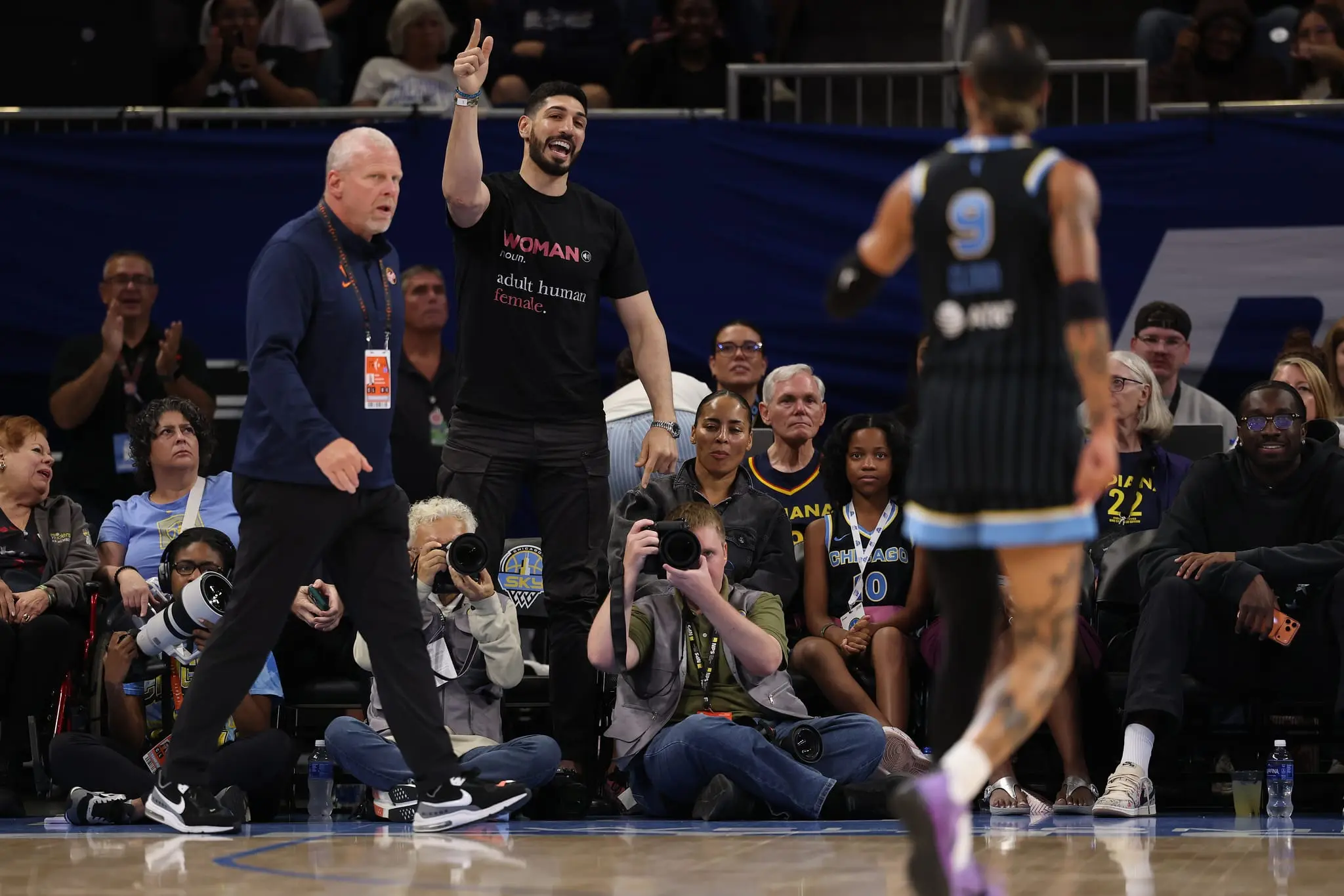 Enes Kanter Freedom kicked out of WNBA game while wearing shirt defending girls’ sports